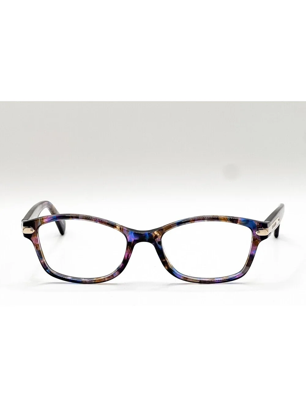 Coach HC 6065 5288 Confetti Purple Tortoise Full Rim Eyeglass Frames 51-17-135